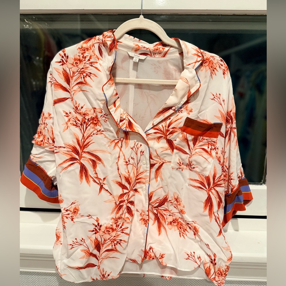 👘Joie Bayley Kimono Sleeve Button Down Top, Size XS - Picture 8 of 14